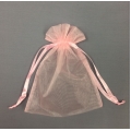 Organza Bags Pink (12) 5" x 6.5"